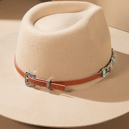 Stone & Steer Head Hat Band