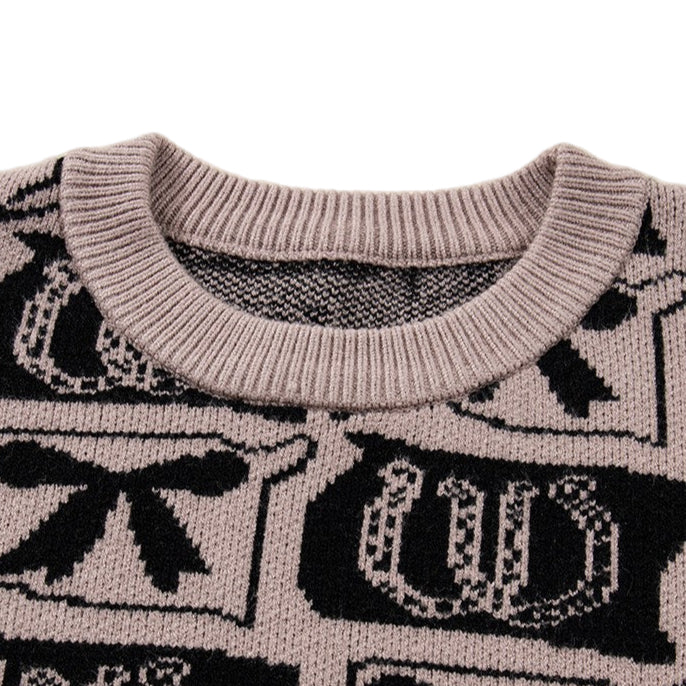 Bow Pattern Sweater
