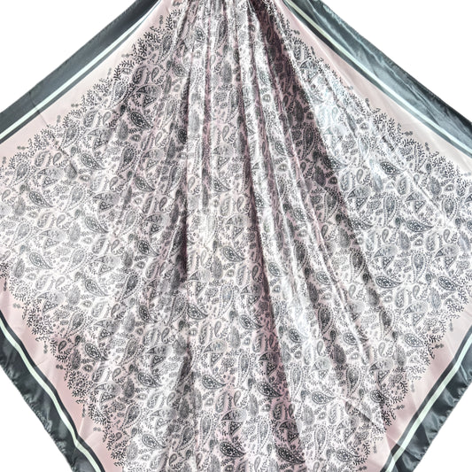 Pink/Grey Paisley Wild Rag