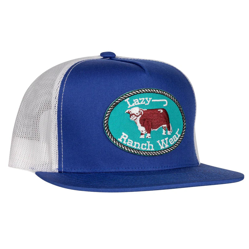 Blue & White Original Buckle Hat