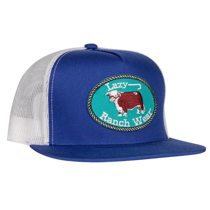 Blue & White Original Buckle Hat