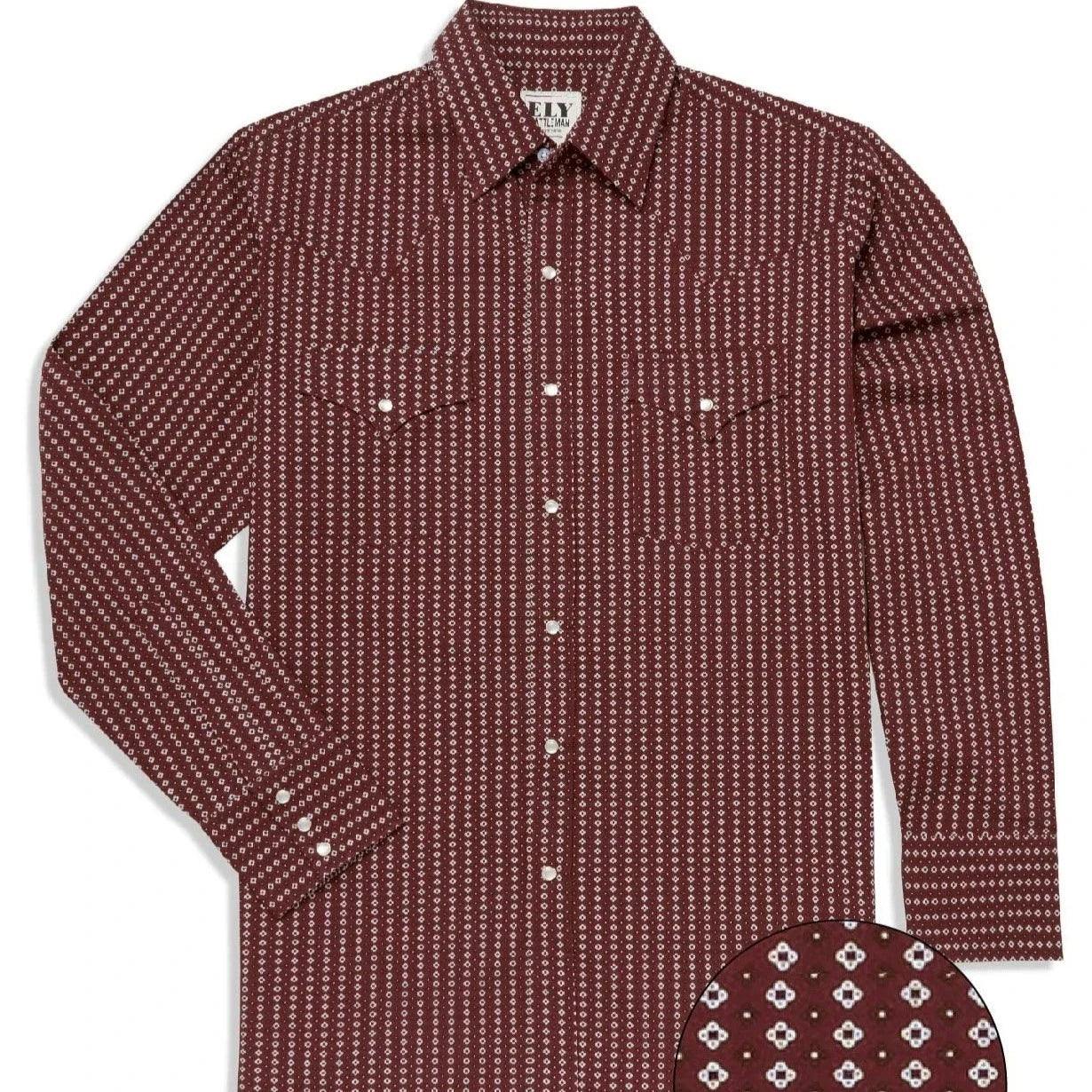 Geo Print - Burgundy