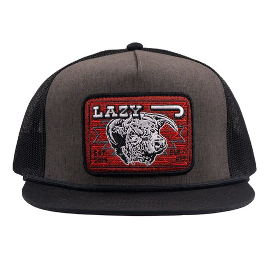 Charcoal Grey & Black Red Cowpoke Hat