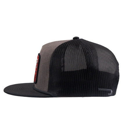 Charcoal Grey & Black Red Cowpoke Hat