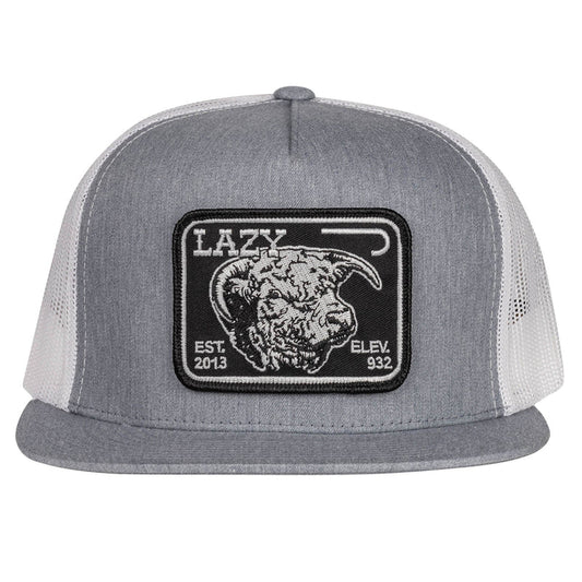 Heather Grey & White Black Elevation Hat