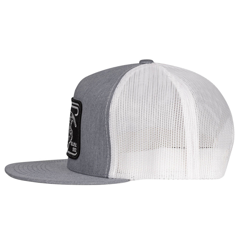 Heather Grey & White Black Elevation Hat
