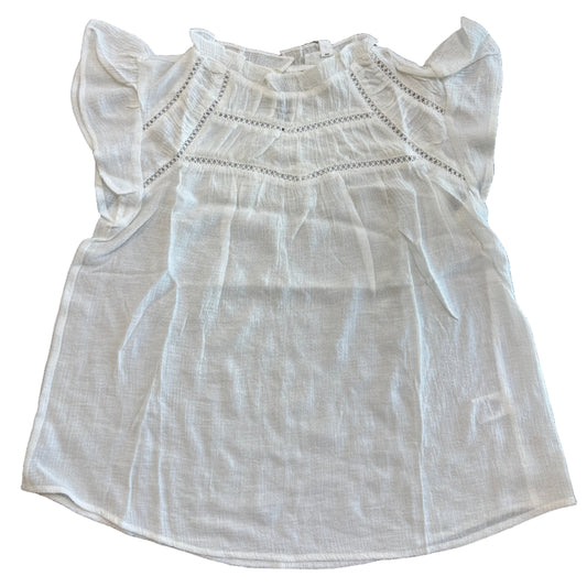 Off White Lace Trim Top
