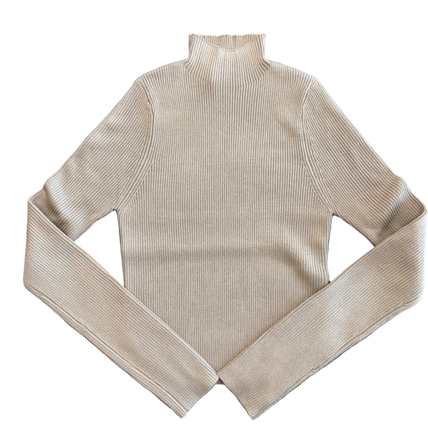 Ribbed Turtleneck Top