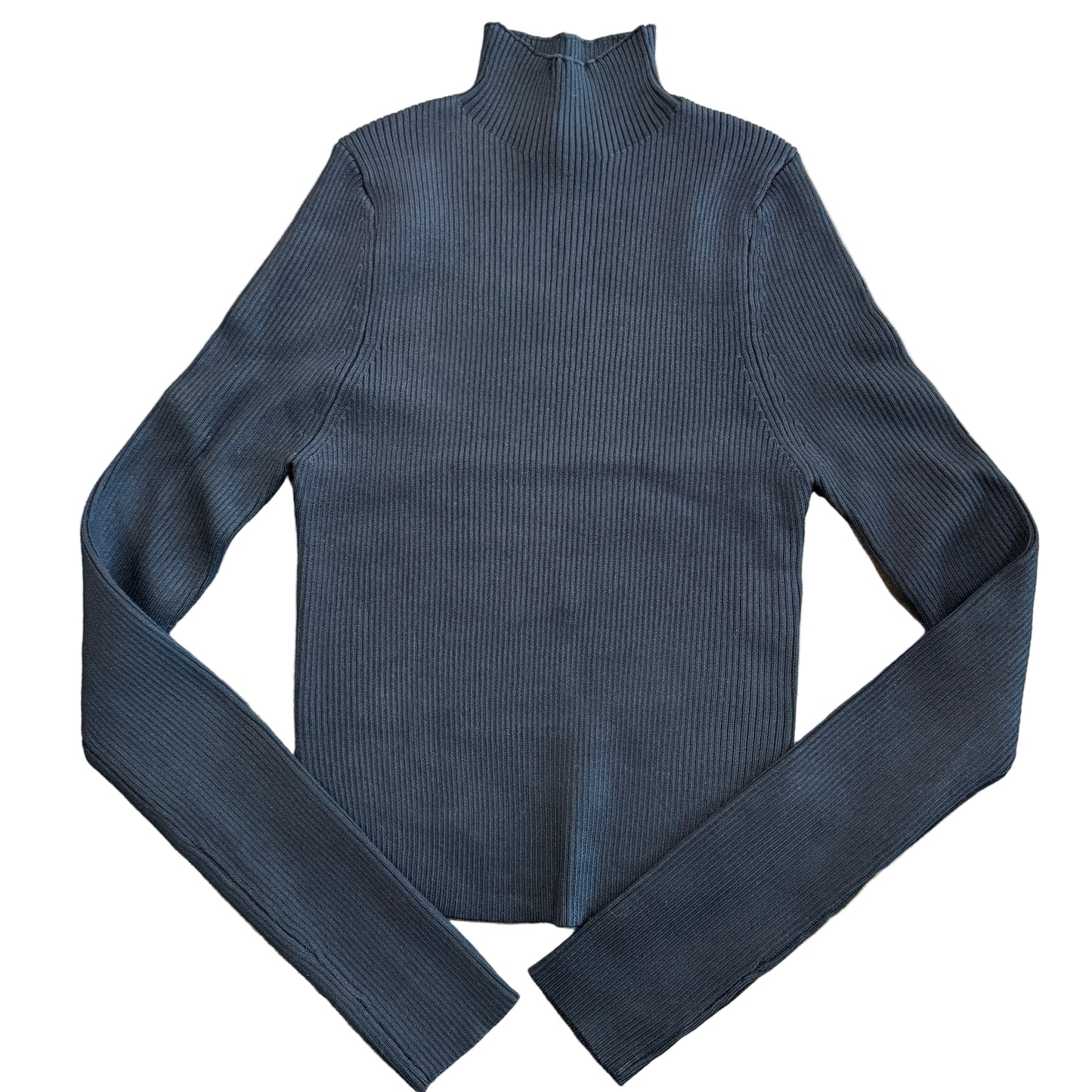 Ribbed Turtleneck Top