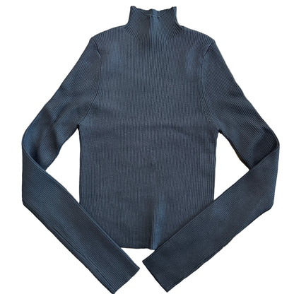 Ribbed Turtleneck Top