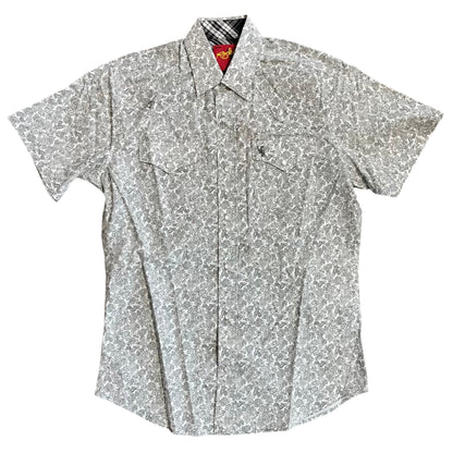 White Paisley S/S