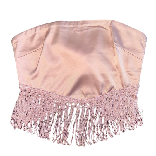 Blush Fringe Top