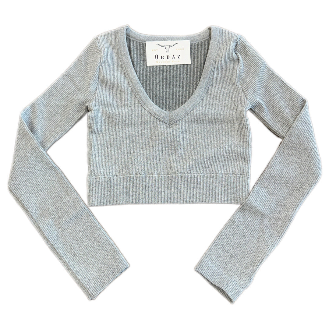 Seamless Rib L/S Top