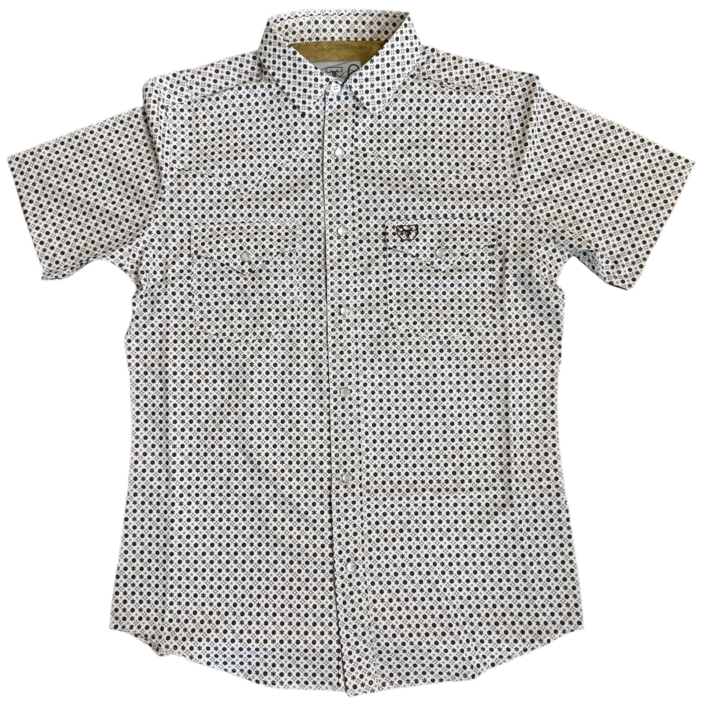 Geo Print S/S - White