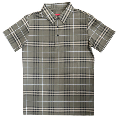 Double Line Polo - Olive