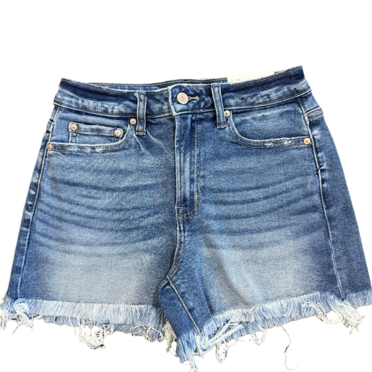 Med Wash Frayed Hem - Mid Rise