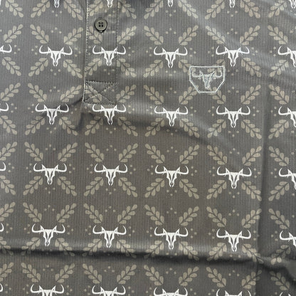 Western Longhorn Polo - Black