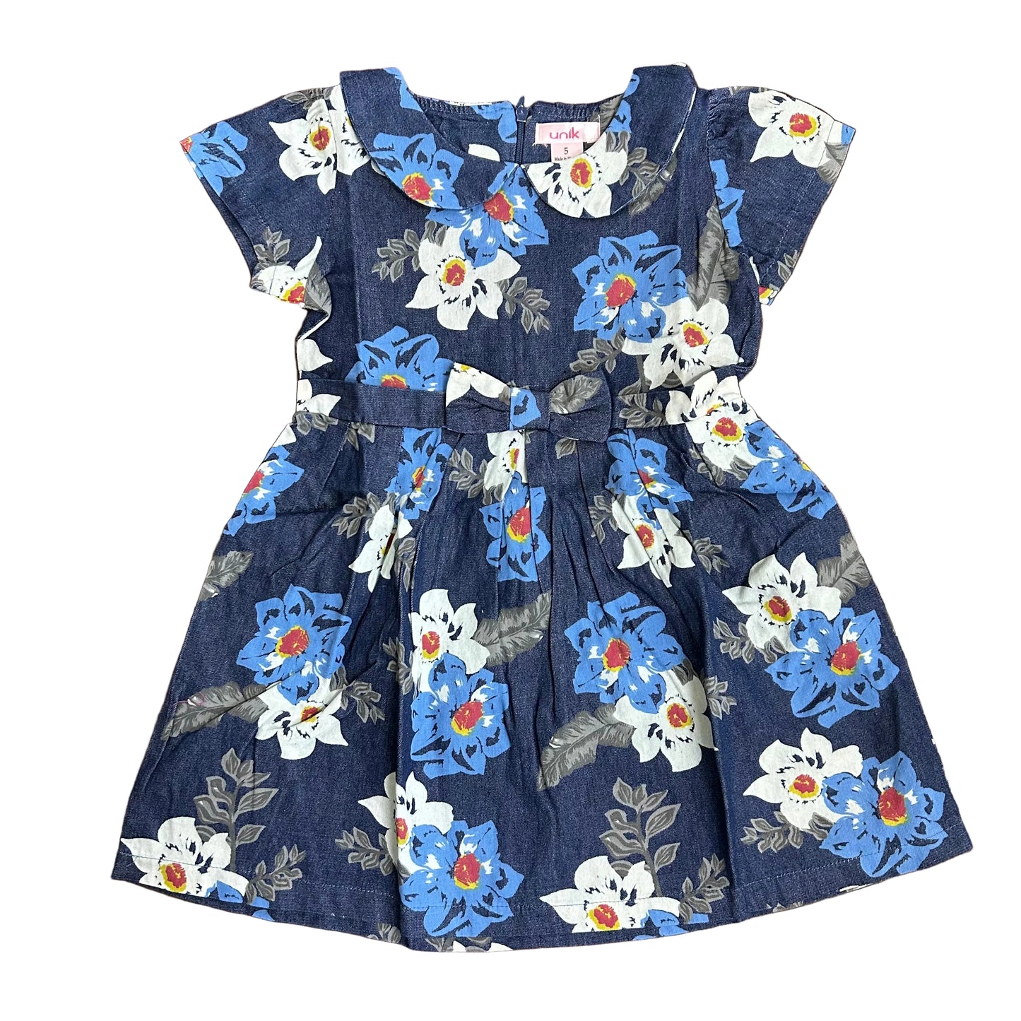Floral Denim Dress