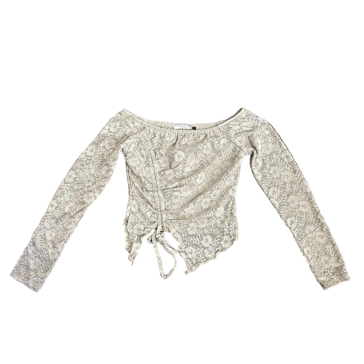 Romance Lace Drawstring Top