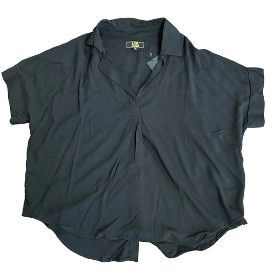 Black Button Blouse
