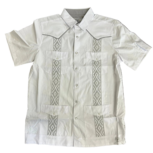 Modern Guayabera - White