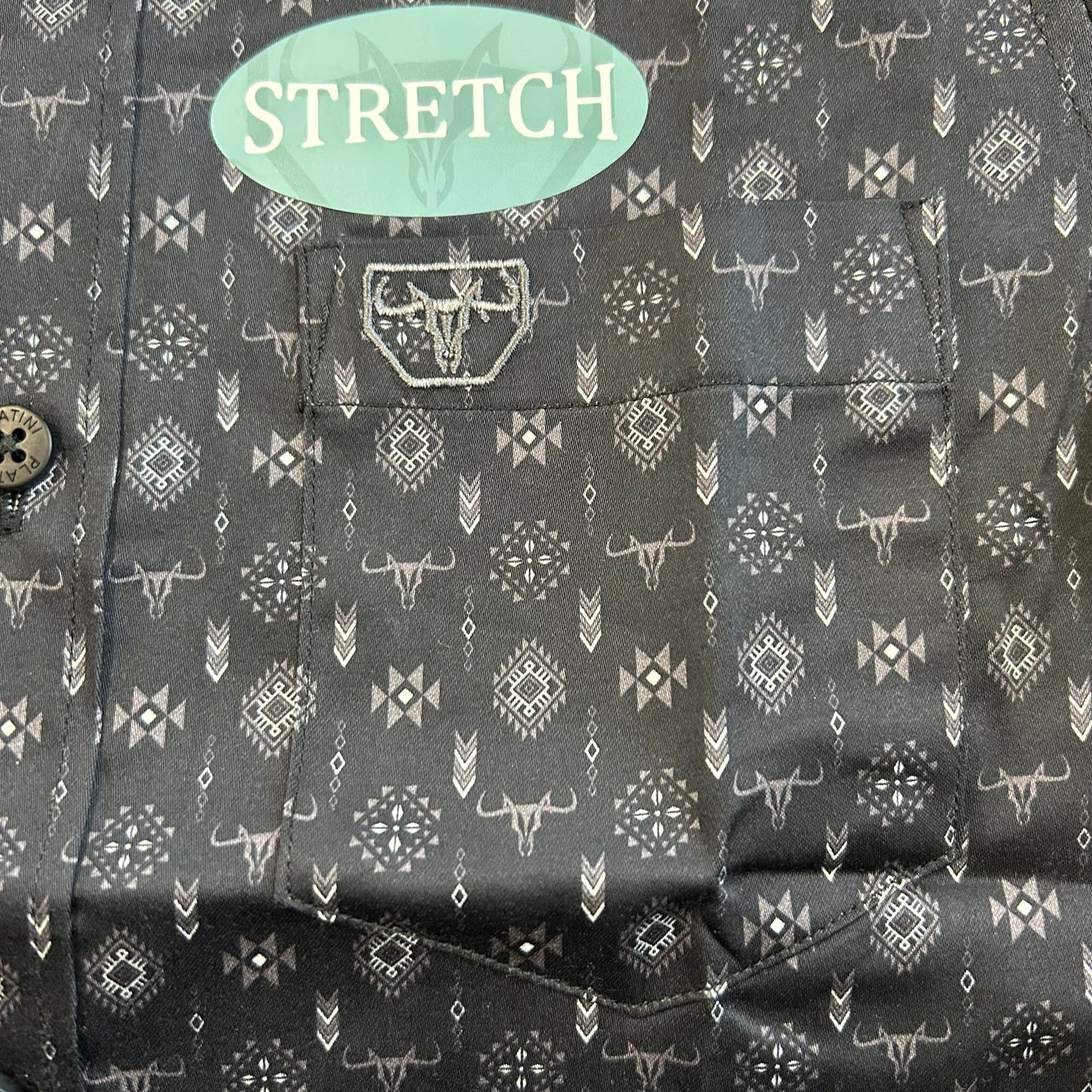 Kids' Monogram Digital L/S - Black