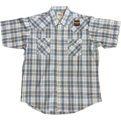 Blue/White Plaid S/S