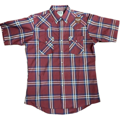 Burgundy Plaid S/S
