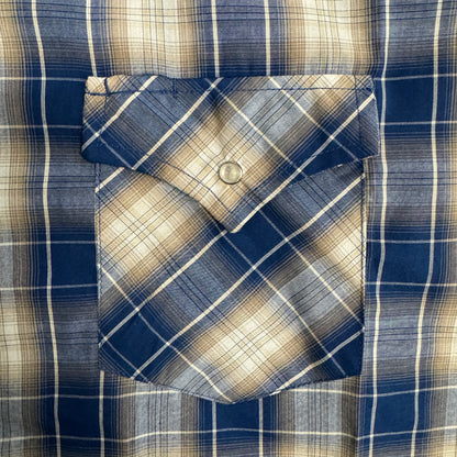 Blue/Beige Plaid S/S