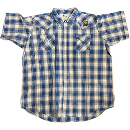 Blue/Beige Plaid S/S