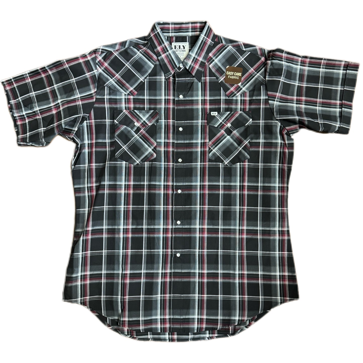 Gray/Red Plaid S/S