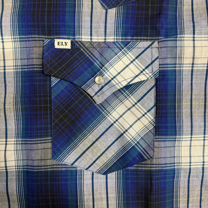 Double Blue Plaid S/S