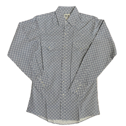 White/Blue Medallion L/S
