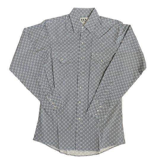 White/Blue Medallion L/S