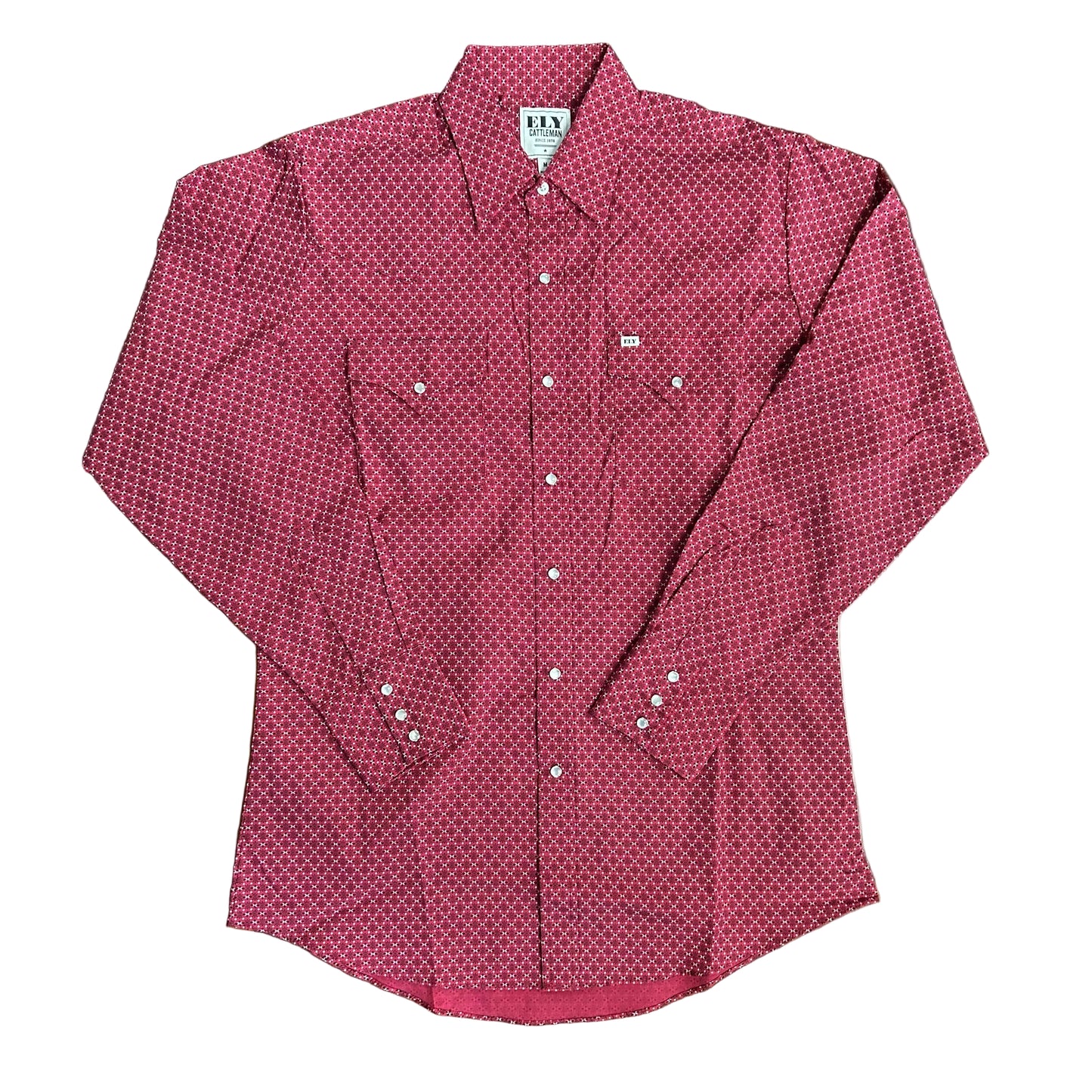 Red/Black Geo Print L/S