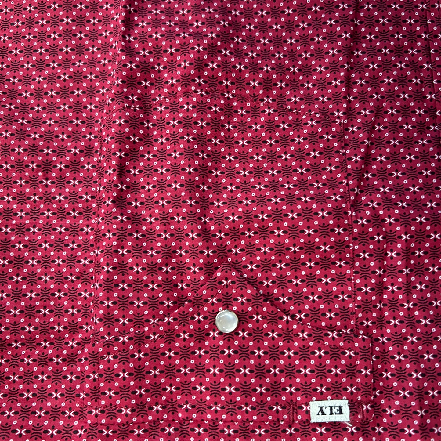 Red/Black Geo Print L/S