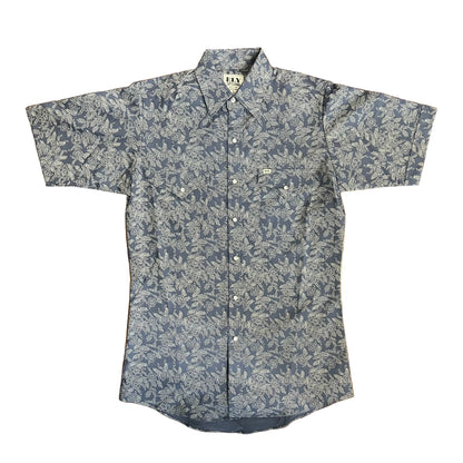 Blue/White Floral S/S
