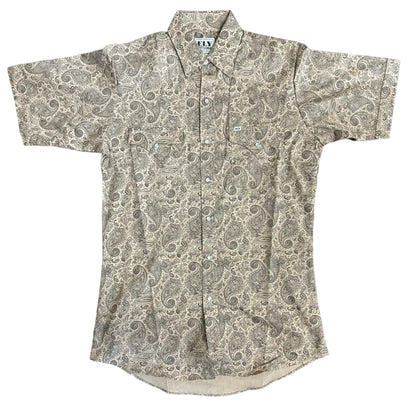 Khaki/Black Paisley S/S
