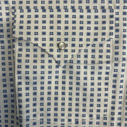 White/Blue Floral S/S