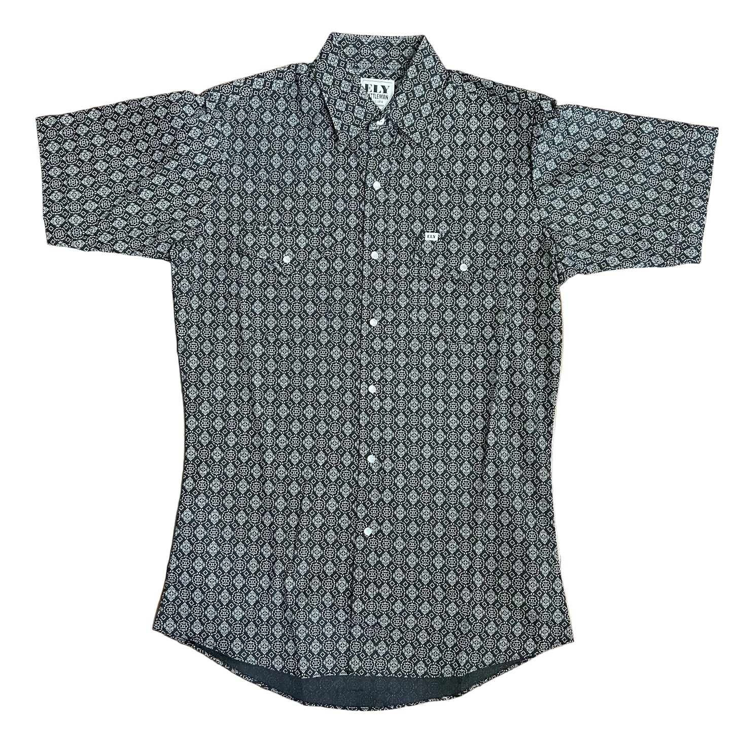 Black/Grey All Over Print S/S
