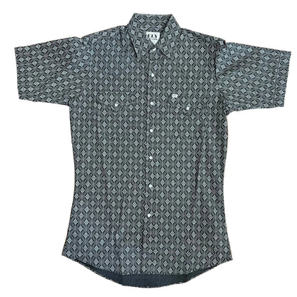 Black/Grey All Over Print S/S