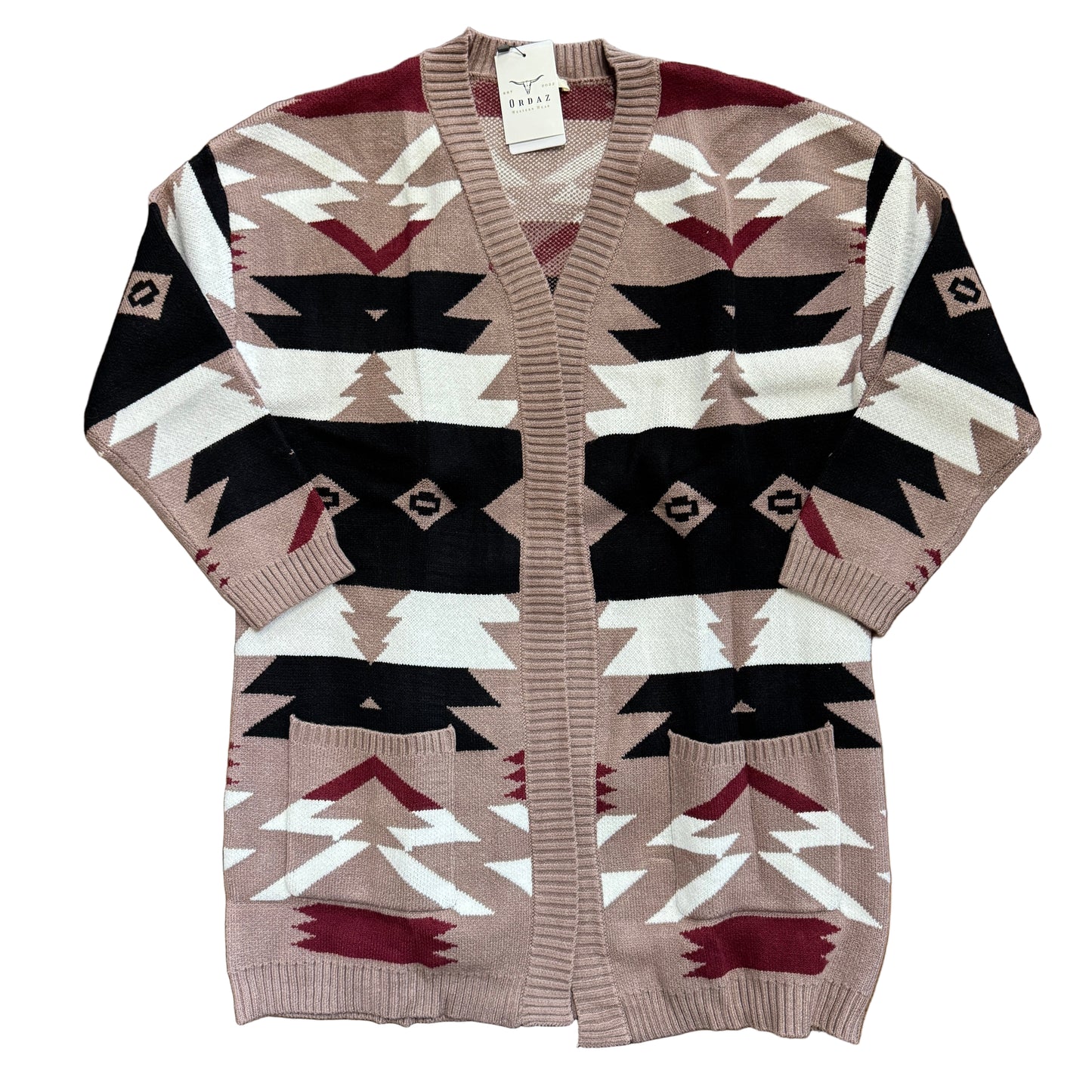 Mocha Western Cardigan