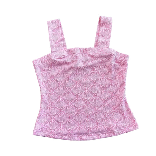 Square Neck Textured Tank