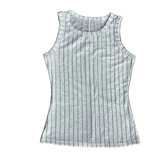 Slim Ribbed Tank - Sky Blue