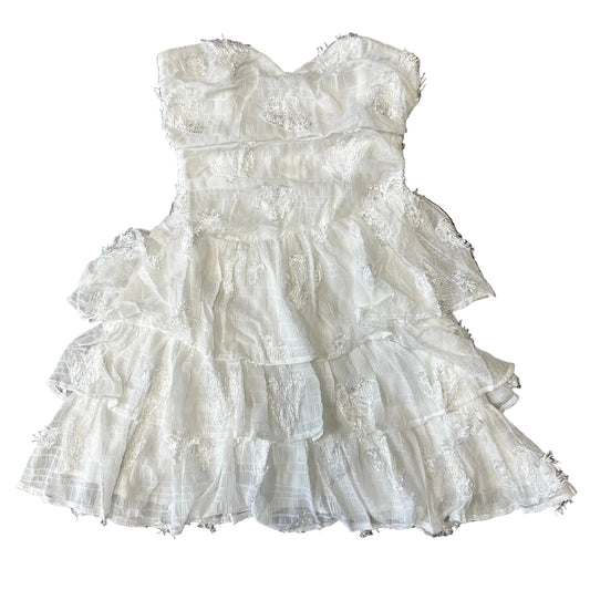 Asymmetrical Tiered Mini Dress
