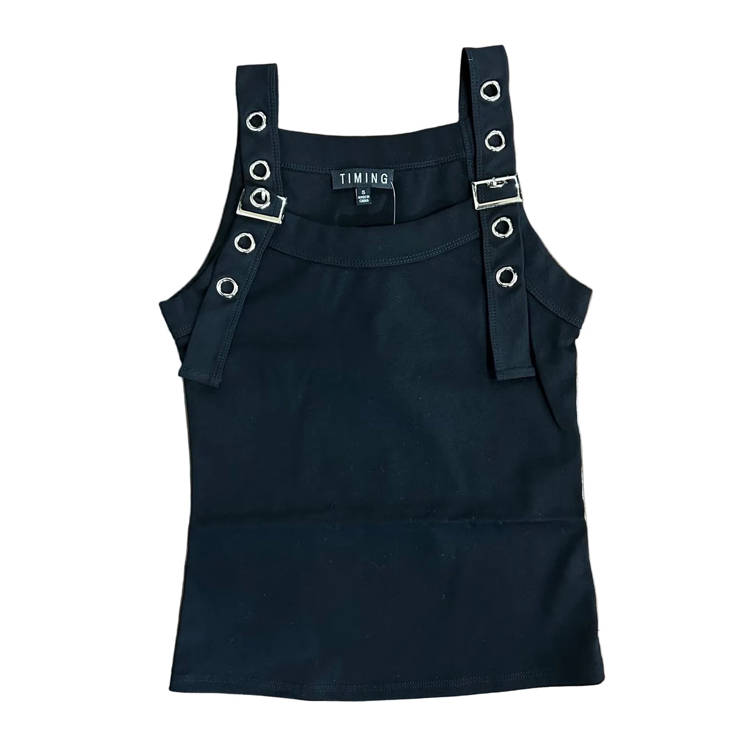 Grommet Strap Buckle Tank Top