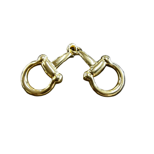 Snazzy Snaffle Scarf Slide - Gold