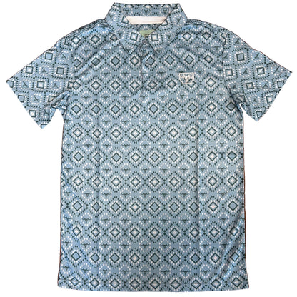 Geo Cattle Polo - Blue