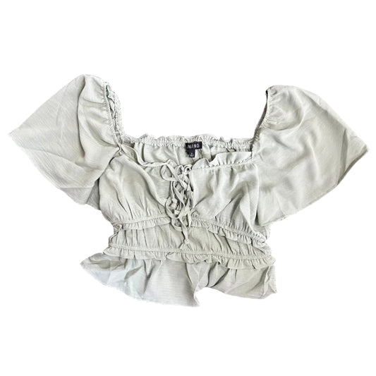 Airflow Ruffle Peplum Top - Sage