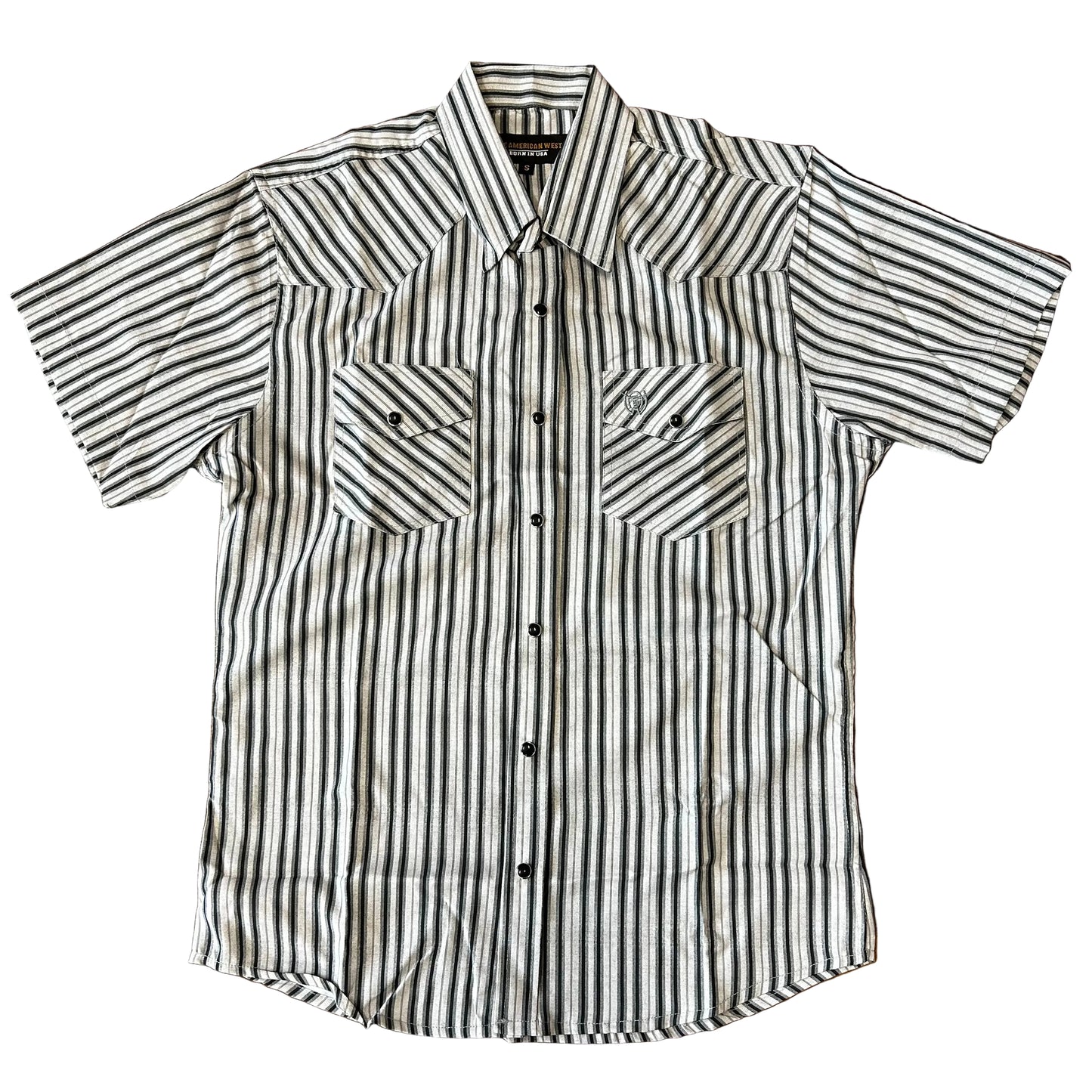 Stripe Printed S/S - Grey/Black